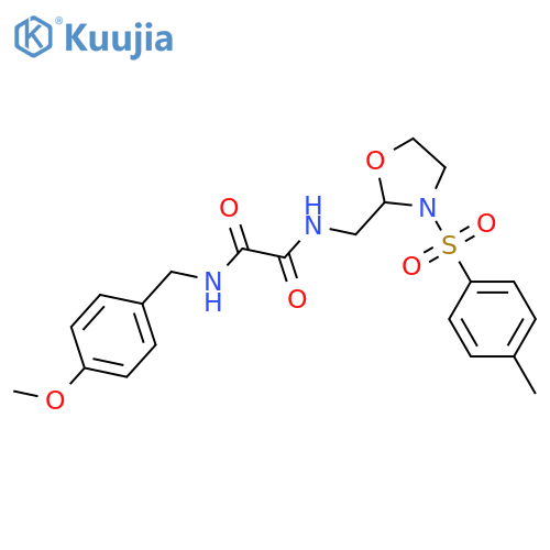 N'-(4-methoxyphenyl)methyl-N-{3-(4-methylbenzenesulfonyl)-1,3-oxazolidin-2-ylmethyl}ethanediamide structure