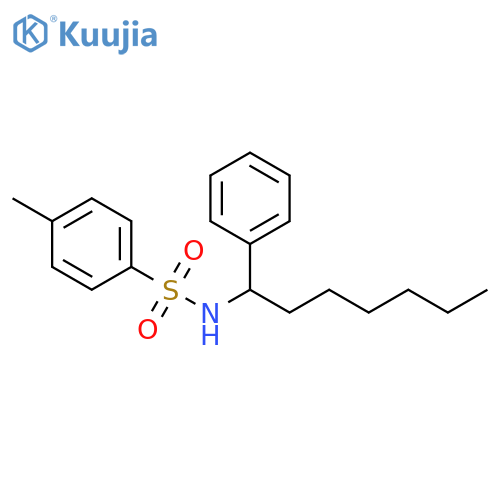 Benzenesulfonamide, 4-methyl-N-(1-phenylheptyl)- structure