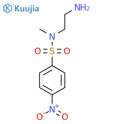 N-(2-aminoethyl)-N-methyl-4-nitrobenzene-1-sulfonamide structure