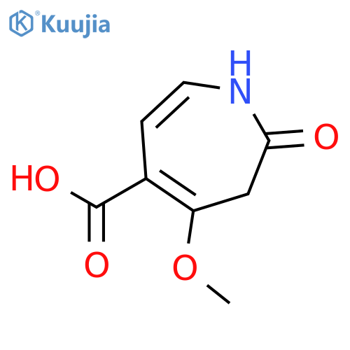 1H-Azepine-4-carboxylic acid, 6,7-dihydro-5-methoxy-7-oxo- structure