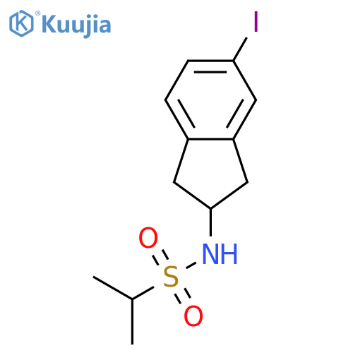 2-Propanesulfonamide, N-(2,3-dihydro-5-iodo-1H-inden-2-yl)- structure