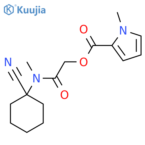 [(1-cyanocyclohexyl)(methyl)carbamoyl]methyl 1-methyl-1H-pyrrole-2-carboxylate structure