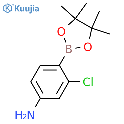 3-Chloro-4-(4,4,5,5-tetramethyl-1,3,2-dioxaborolan-2-yl)aniline structure