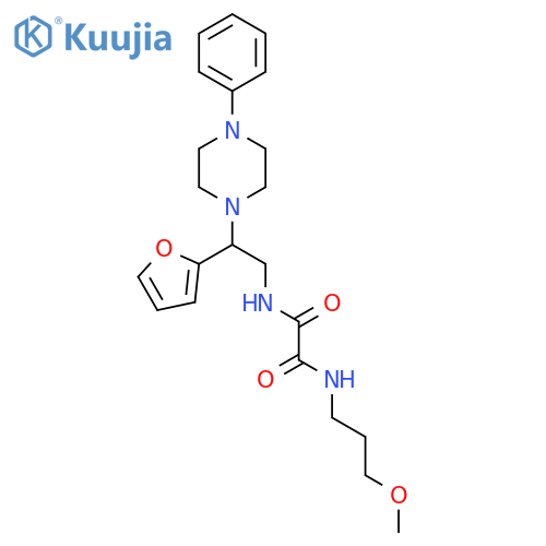 N'-2-(furan-2-yl)-2-(4-phenylpiperazin-1-yl)ethyl-N-(3-methoxypropyl)ethanediamide structure