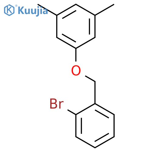 Benzene, 1-[(2-bromophenyl)methoxy]-3,5-dimethyl- structure
