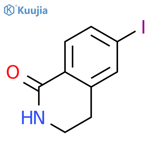 3,4-dihydro-6-iodo-1(2H)-Isoquinolinone structure