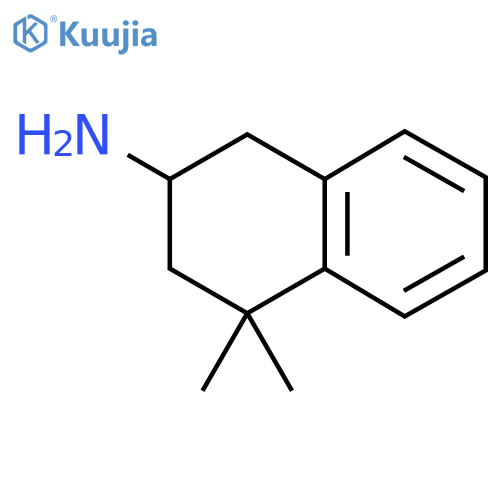 4,4-Dimethyl-1,2,3,4-tetrahydronaphthalen-2-amine structure