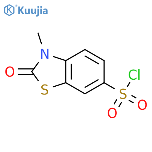 3-methyl-2-oxo-2,3-dihydro-1,3-benzothiazole-6-sulfonyl chloride structure