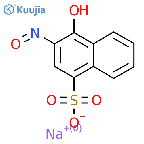 Sodium 4-hydroxy-3-nitrosonaphthalene-1-sulfonate structure