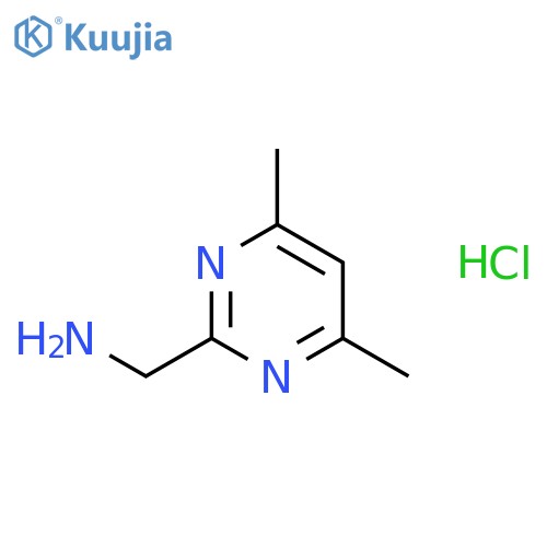 (4,6-Dimethylpyrimidin-2-yl)methanamine hydrochloride structure