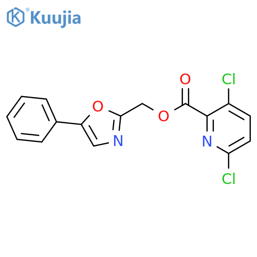 (5-Phenyl-1,3-oxazol-2-yl)methyl 3,6-dichloropyridine-2-carboxylate structure