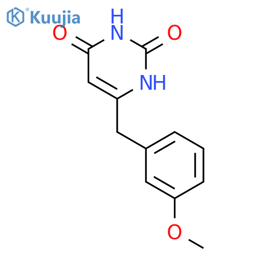 6-(3-methoxybenzyl)pyrimidine-2,4(1H,3H)-dione structure