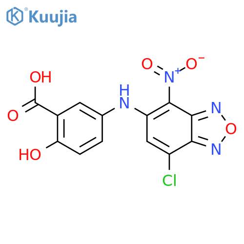 5-((7-Chloro-4-nitrobenzo[c][1,2,5]oxadiazol-5-yl)amino)-2-hydroxybenzoic acid structure