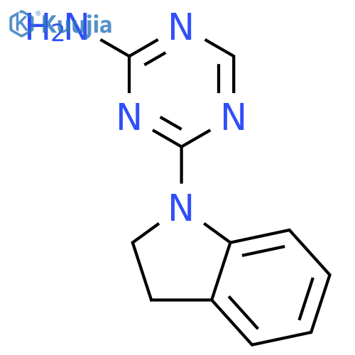 4-(2,3-Dihydro-1H-indol-1-yl)-1,3,5-triazin-2-amine structure