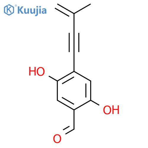 Benzaldehyde, 2,5-dihydroxy-4-(3-methyl-3-buten-1-ynyl)- structure