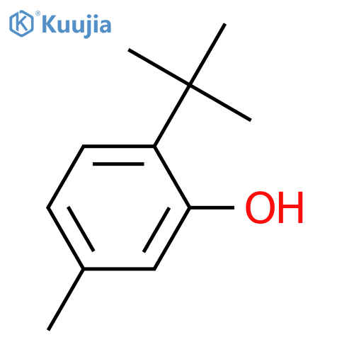 2-tert-butyl-5-methylphenol structure