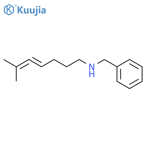 Benzenemethanamine, N-(6-methyl-4,5-heptadienyl)- structure