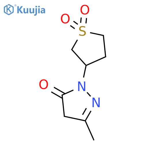 3-(3-methyl-5-oxo-4,5-dihydro-1H-pyrazol-1-yl)-1λ?-thiolane-1,1-dione structure