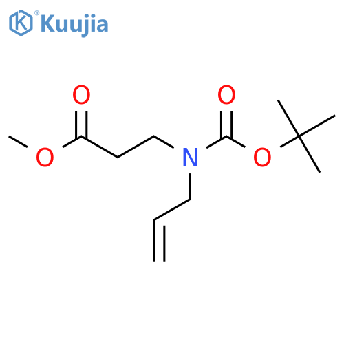 methyl 3-{(tert-butoxy)carbonyl(prop-2-en-1-yl)amino}propanoate structure