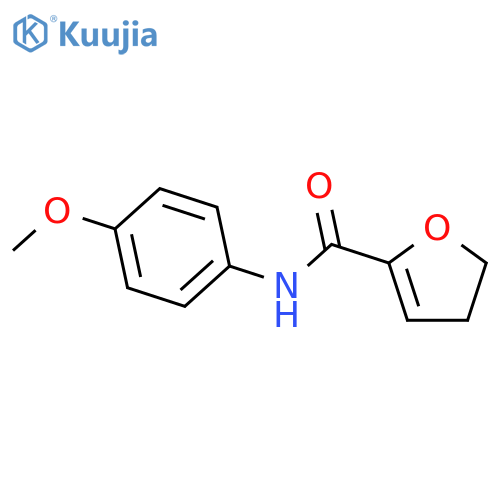 2-Furancarboxamide, 4,5-dihydro-N-(4-methoxyphenyl)- structure