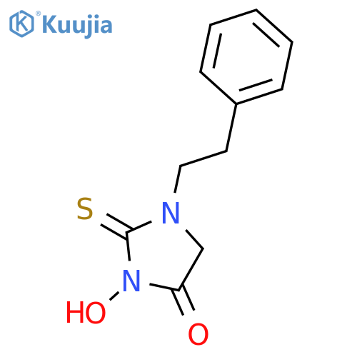 4-IMIDAZOLIDINONE, 3-HYDROXY-1-(2-PHENYLETHYL)-2-THIOXO- structure