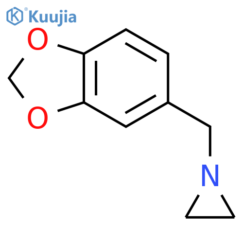 Aziridine, 1-(1,3-benzodioxol-5-ylmethyl)- structure