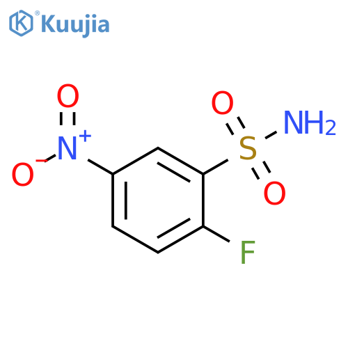 2-fluoro-5-nitrobenzene-1-sulfonamide structure