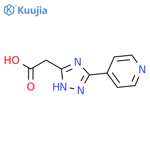 (3-pyridin-4-yl-1H-1,2,4-triazol-5-yl)acetic acid structure