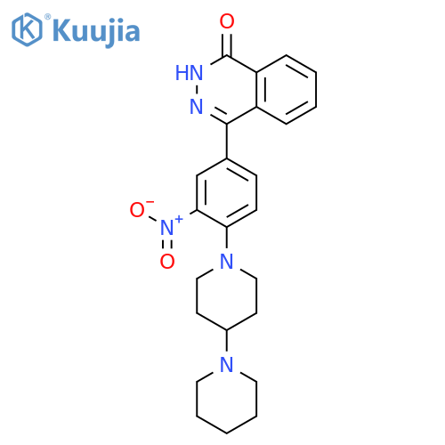 1(2H)-Phthalazinone, 4-(4-[1,4'-bipiperidin]-1'-yl-3-nitrophenyl)- structure