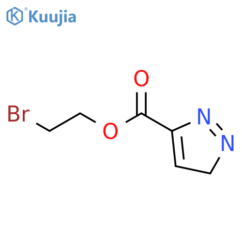 3H-Pyrazole-5-carboxylic acid, 2-bromoethyl ester structure
