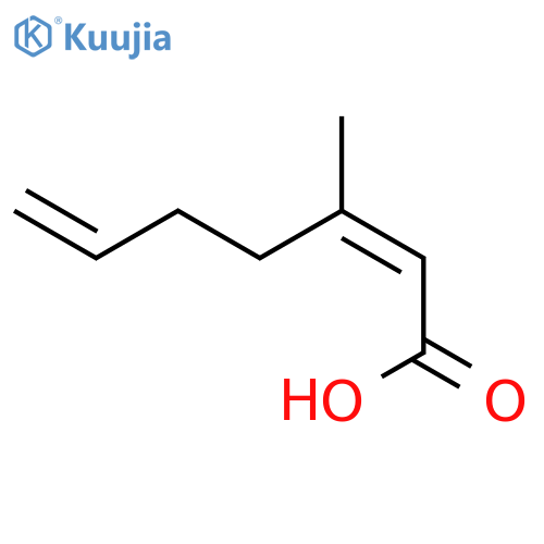 (z)-3-methylhepta-2,6-dienoic Acid structure