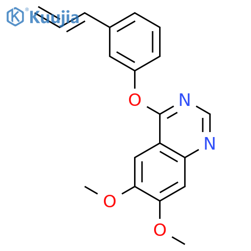 Quinazoline, 6,7-dimethoxy-4-[3-(1,2-propadienyl)phenoxy]- structure