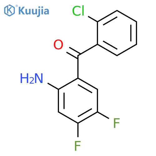 (2-Amino-4,5-difluorophenyl)(2-chlorophenyl)methanone structure