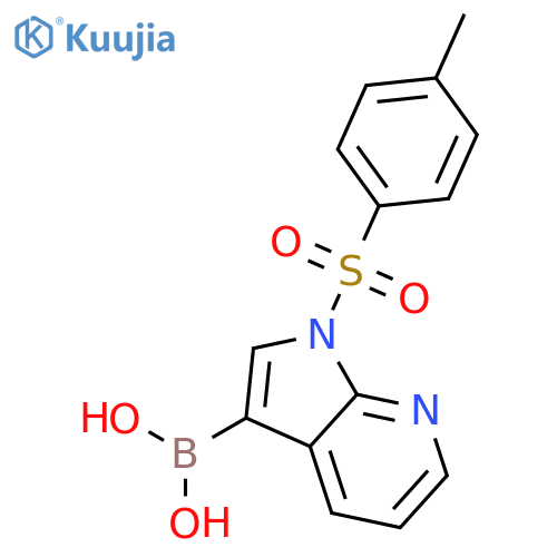 (1-Tosyl-1H-pyrrolo[2,3-b]pyridin-3-yl)boronic acid structure