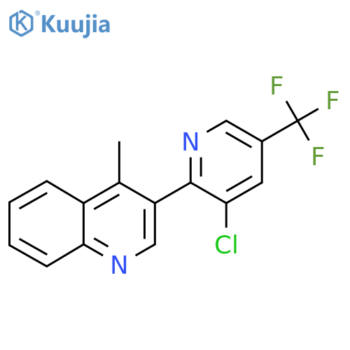 3-[3-Chloro-5-(trifluoromethyl)pyridin-2-yl]-4-methylquinoline structure