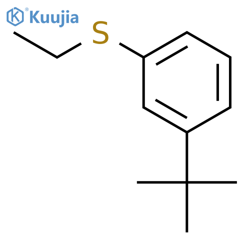 Benzene, 1-(1,1-dimethylethyl)-3-(ethylthio)- structure