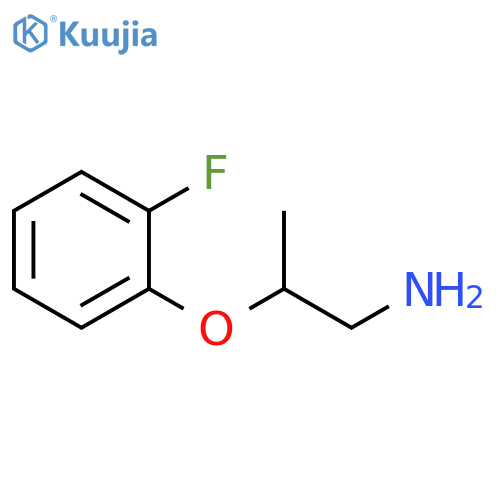 1-(1-aminopropan-2-yl)oxy-2-fluorobenzene structure