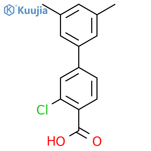 2-Chloro-4-(3,5-dimethylphenyl)benzoic acid structure