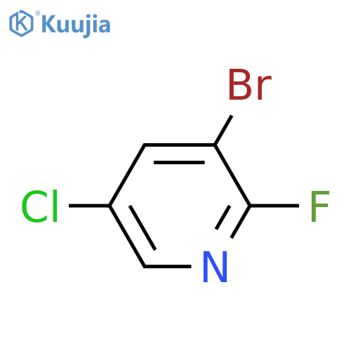 3-Bromo-5-chloro-2-fluoropyridine structure