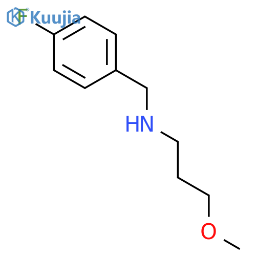 (4-fluorophenyl)methyl(3-methoxypropyl)amine structure
