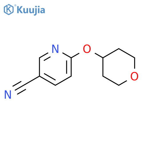 6-(Tetrahydropyran-4-yloxy)nicotinontrile structure