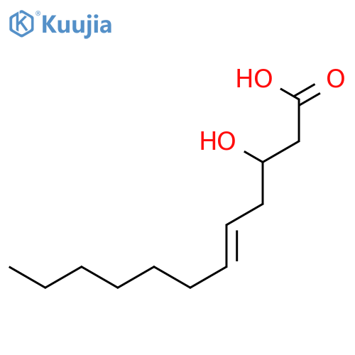 (3R,5Z)-3-hydroxydodec-5-enoic acid structure