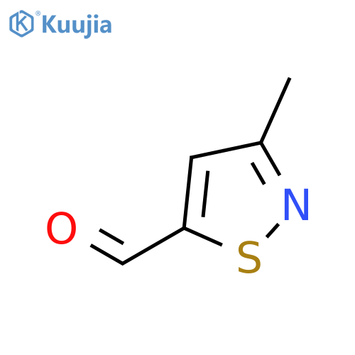 3-methyl-1,2-thiazole-5-carbaldehyde structure