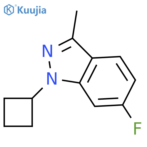 1H-Indazole,1-cyclobutyl-6-fluoro-3-methyl- structure