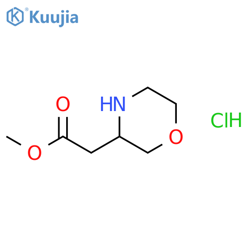 methyl 2-(morpholin-3-yl)acetate structure
