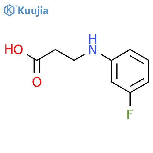 3-(3-fluoroanilino)propanoic acid structure