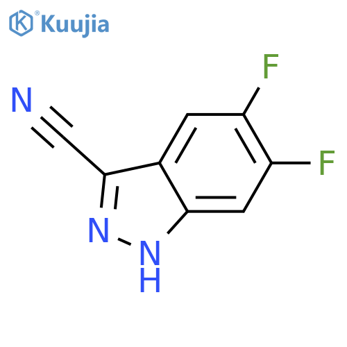 5,6-Difluoro-1H-indazole-3-carbonitrile structure