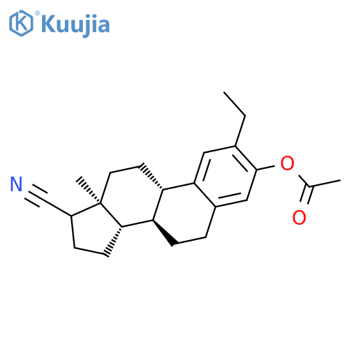 ESTRA-1,3,5(10)-TRIENE-17-CARBONITRILE, 3-(ACETYLOXY)-2-ETHYL- structure