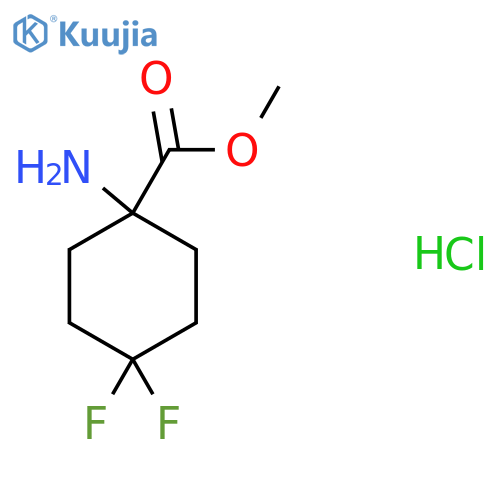 methyl 1-amino-4,4-difluorocyclohexane-1-carboxylate hydrochloride structure