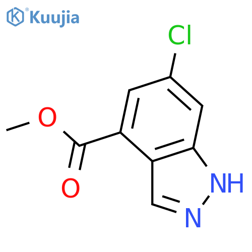 Methyl 6-chloro-1H-indazole-4-carboxylate structure